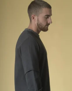 La Piscine Paris Sweat en coton à empiècement Lost & Found*Homme Sportwear