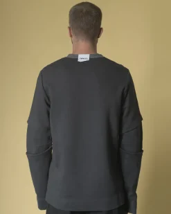 La Piscine Paris Sweat en coton à empiècement Lost & Found*Homme Sportwear