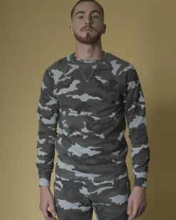 La Piscine Paris Sweat en coton à imprimé camouflage Soho*Homme Sweats|Sportwear