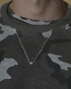 La Piscine Paris Sweat en coton à imprimé camouflage Soho*Homme Sweats|Sportwear