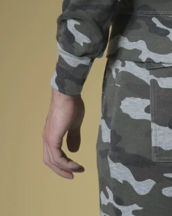 La Piscine Paris Sweat en coton à imprimé camouflage Soho*Homme Sweats|Sportwear