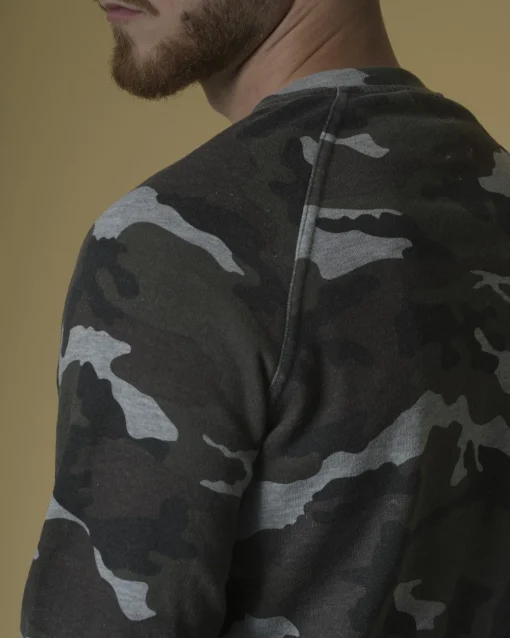 La Piscine Paris Sweat en coton à imprimé camouflage Soho*Homme Sweats|Sportwear