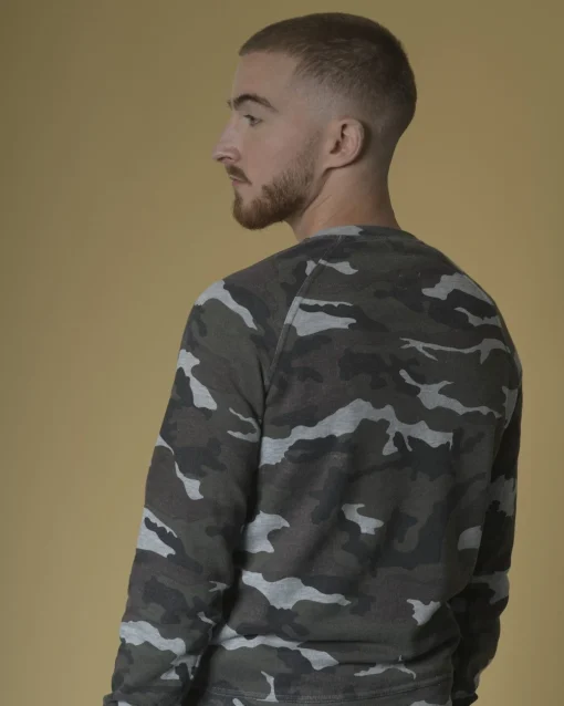 La Piscine Paris Sweat en coton à imprimé camouflage Soho*Homme Sweats|Sportwear