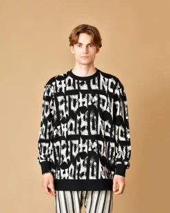 La Piscine Paris Sweat en coton avec imprimé logo John Richmond*Homme Sweats