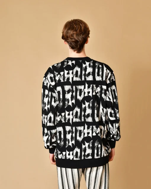 La Piscine Paris Sweat en coton avec imprimé logo John Richmond*Homme Sweats