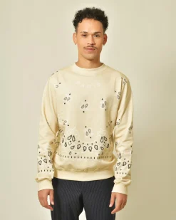La Piscine Paris Sweat en coton à motifs cachemire Archive 18-20*Homme Sweats