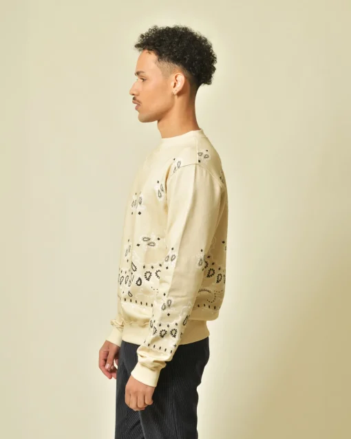 La Piscine Paris Sweat en coton à motifs cachemire Archive 18-20*Homme Sweats