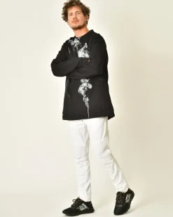 La Piscine Paris Sweat en coton imprimé abstrait Lost Found*Homme Sweats