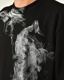 La Piscine Paris Sweat en coton imprimé abstrait Lost Found*Homme Sweats