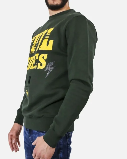 La Piscine Paris Sweat en coton à flocage jaune John Richmond*Homme Sweats