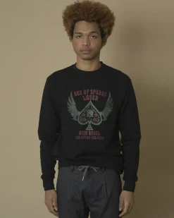 La Piscine Paris Sweat en coton à flocage pique John Richmond*Homme Sweats