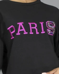 La Piscine Paris Sweat en coton appliqué Isabelle Blanche*Femme Sweats