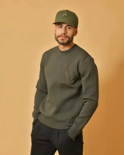 La Piscine Paris Sweat en maille stretch kaki People Of Shibuya*Homme Sweats