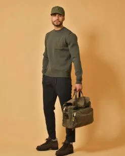 La Piscine Paris Sweat en maille stretch kaki People Of Shibuya*Homme Sweats