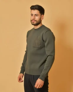 La Piscine Paris Sweat en maille stretch kaki People Of Shibuya*Homme Sweats