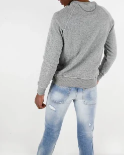 La Piscine Paris Sweat chiné à logo brodé Best Company*Homme Sweats