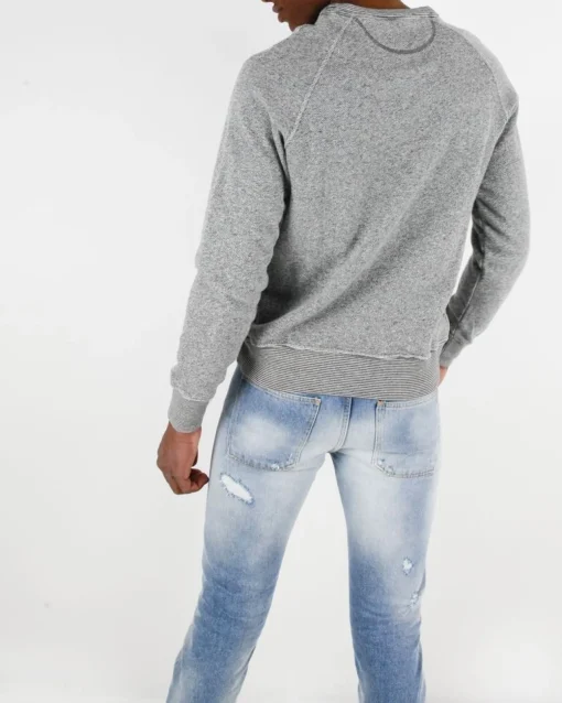 La Piscine Paris Sweat chiné à logo brodé Best Company*Homme Sweats