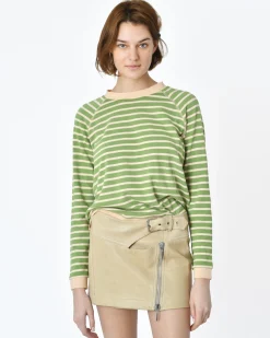 La Piscine Paris Sweat manches longues à rayures Momoni*Femme Sweats