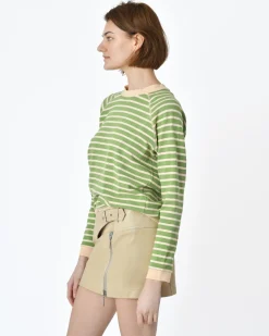 La Piscine Paris Sweat manches longues à rayures Momoni*Femme Sweats