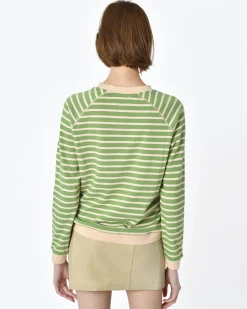 La Piscine Paris Sweat manches longues à rayures Momoni*Femme Sweats