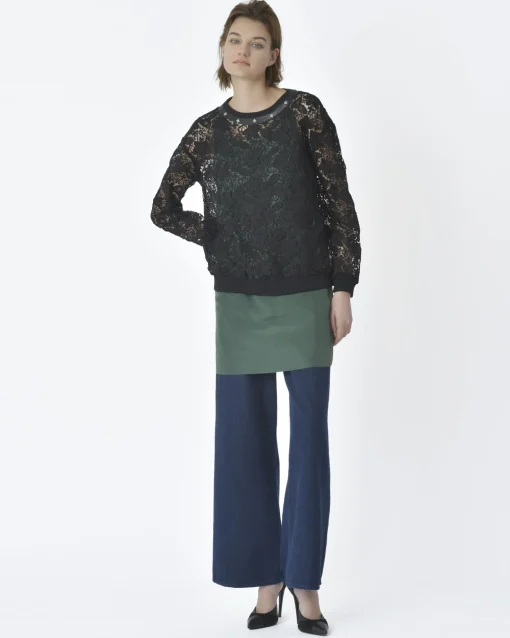 La Piscine Paris Sweat en dentelles John Richmond*Femme Sweats