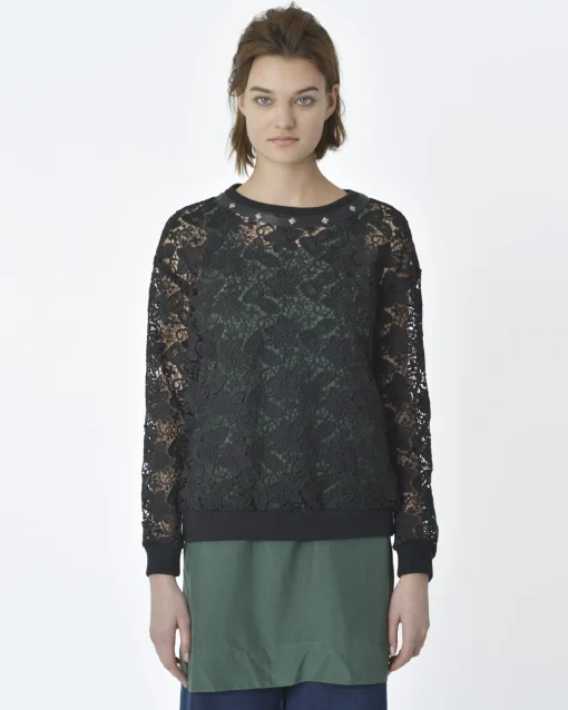 La Piscine Paris Sweat en dentelles John Richmond*Femme Sweats