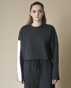 La Piscine Paris Sweat raccourci en jersey de coton Lost & Found*Femme Sweats