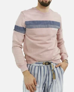 La Piscine Paris Sweat à incrustation jean Dondup*Homme Sweats