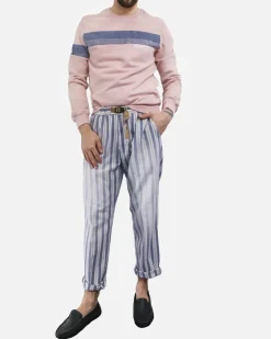 La Piscine Paris Sweat à incrustation jean Dondup*Homme Sweats
