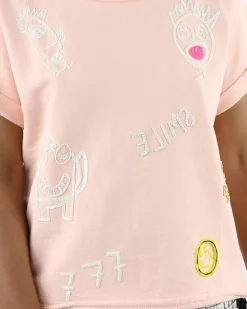 La Piscine Paris Sweat "Smile" manches courtes SVNTY*Femme Sweats
