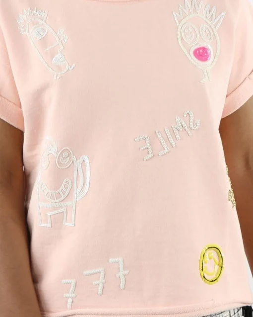 La Piscine Paris Sweat "Smile" manches courtes SVNTY*Femme Sweats