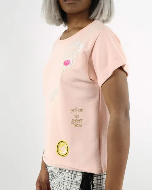 La Piscine Paris Sweat "Smile" manches courtes SVNTY*Femme Sweats