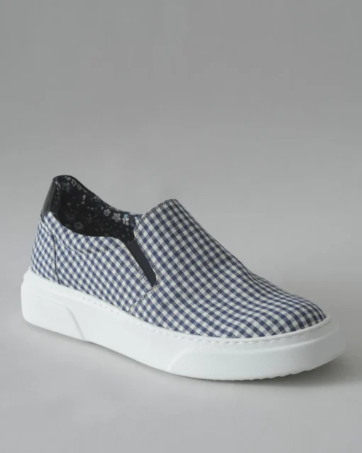 La Piscine Paris Tennis à carreaux s et blancs et à semelle Gabriele Pasini*Homme Chaussures