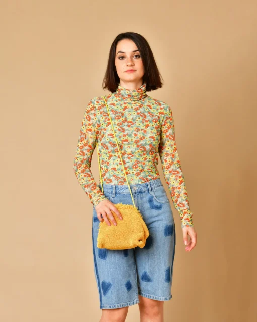 La Piscine Paris Top à col montant à imprimé fleuri Ganni*Femme Tops