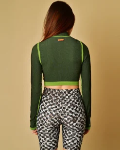 La Piscine Paris Top à col montant à rayures Heron Preston*Femme Tops|Sportwear