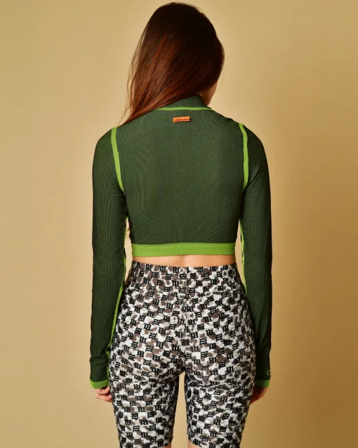 La Piscine Paris Top à col montant à rayures Heron Preston*Femme Tops|Sportwear