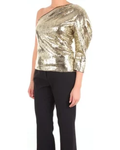 La Piscine Paris Top asymétrique à sequins s*Femme Tops