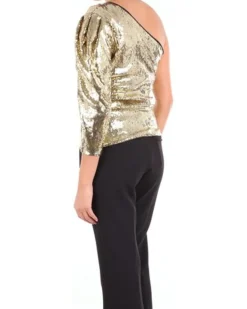 La Piscine Paris Top asymétrique à sequins s*Femme Tops