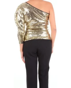 La Piscine Paris Top asymétrique à sequins s*Femme Tops