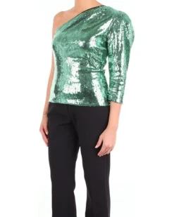 La Piscine Paris Top asymétrique à sequins*Femme Tops