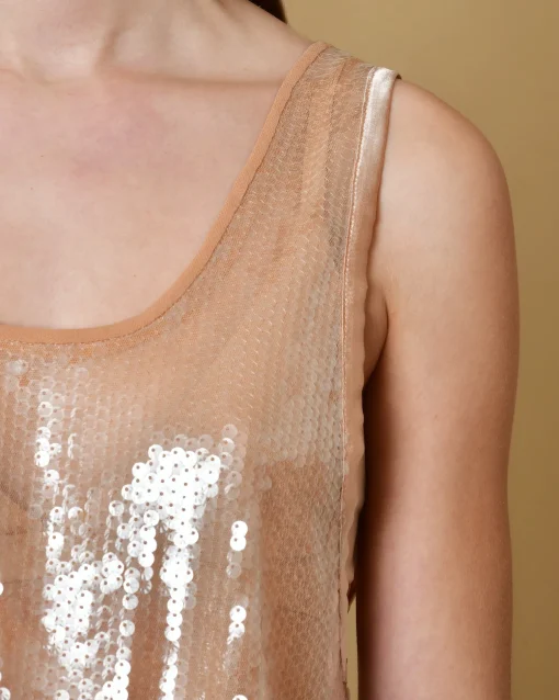 La Piscine Paris Top en tulle à sequins Tela*Femme Tops