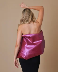 La Piscine Paris Top bustier drapé en coton mélangé Rick Owens*Femme Robes