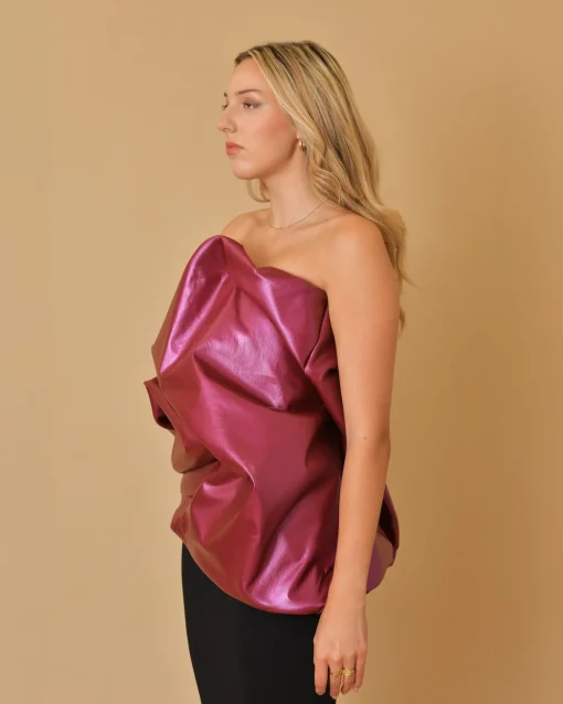 La Piscine Paris Top bustier drapé en coton mélangé Rick Owens*Femme Robes