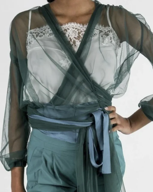 La Piscine Paris Top cache-cœur en tulle e Forte Forte*Femme Tops