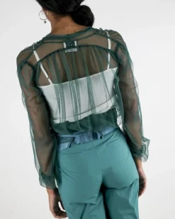 La Piscine Paris Top cache-cœur en tulle e Forte Forte*Femme Tops