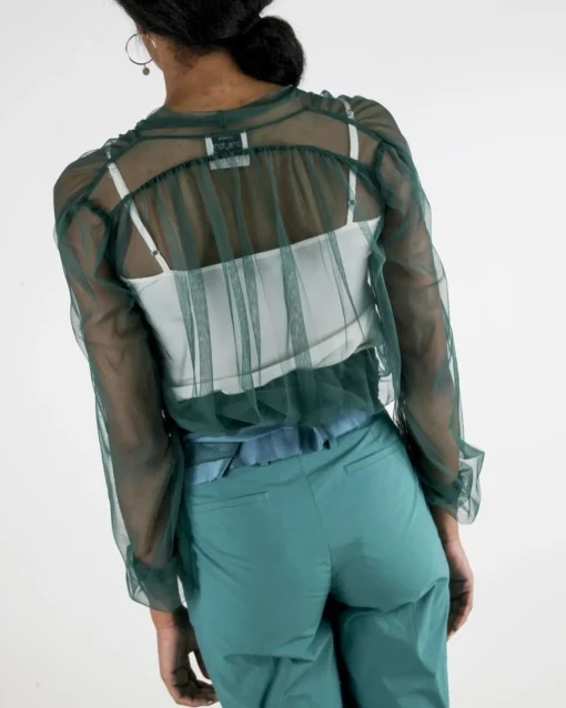 La Piscine Paris Top cache-cœur en tulle e Forte Forte*Femme Tops