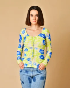 La Piscine Paris Top col rond à imprimé Ganni*Femme Tops