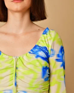 La Piscine Paris Top col rond à imprimé Ganni*Femme Tops