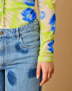 La Piscine Paris Top col rond à imprimé Ganni*Femme Tops