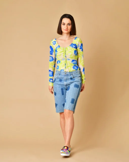 La Piscine Paris Top col rond à imprimé Ganni*Femme Tops